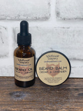 Load image into Gallery viewer, Cedar & Lavender Beard Oil & Balm