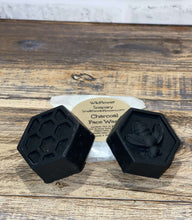 Load image into Gallery viewer, Black charcoal face soap stacked on each other