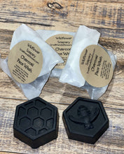 Load image into Gallery viewer, Black charcoal face soap stacked on each other