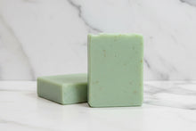 Load image into Gallery viewer, Tallow Goat Milk Soap - Just Breathe with soothing green color and smooth texture, perfect for hydrating and nourishing skin.
