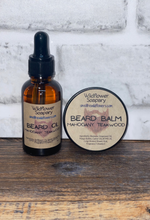 Load image into Gallery viewer, Mahogany Teakwood Beard Oil &amp; Balm
