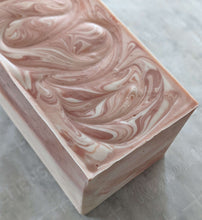 Load image into Gallery viewer, Pink and white loaf of soap
